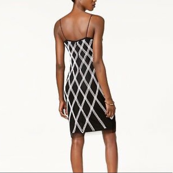 Adrianna Papell Black Spaghetti Strap Beaded Dress - Picture 2 of 8